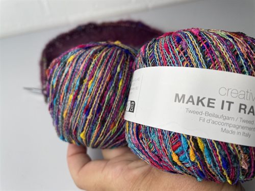 Creative make it rainbow garn - smukt flerfarvet tweed garn